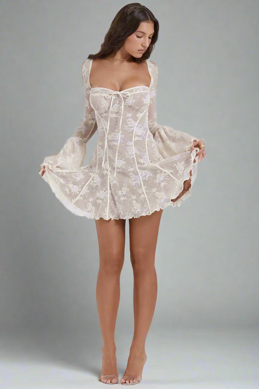 Celeste Lace Corset Mini Dress