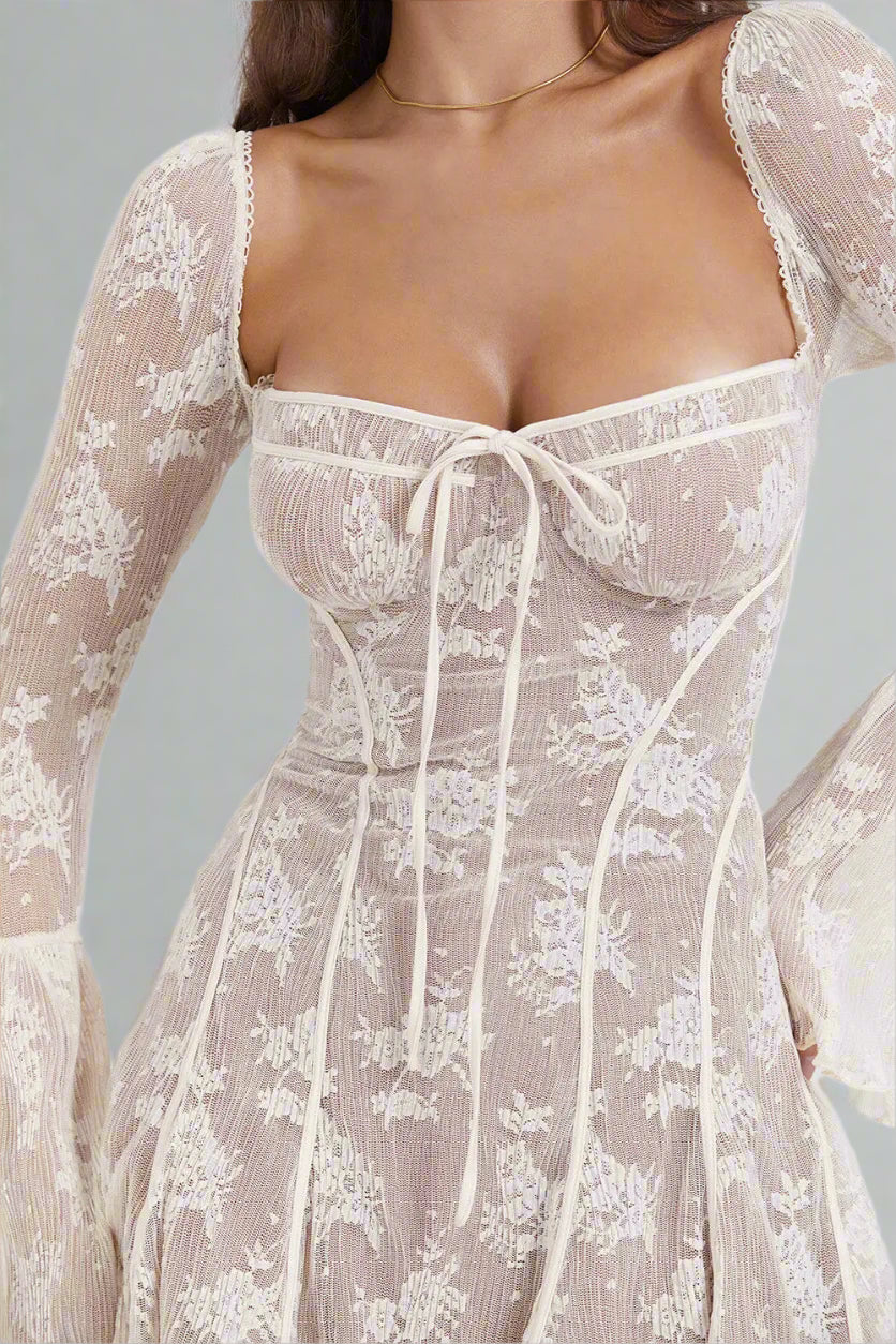 Celeste Lace Corset Mini Dress